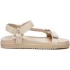 Rihero Women’s Flat Sandals Comfortable Open Toe Adjustable Strap Walking Footbed Sandals(Nude Pu)
