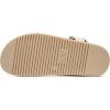 Rihero Women’s Flat Sandals Comfortable Open Toe Adjustable Strap Walking Footbed Sandals(Nude Pu)