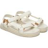 Rihero Women’s Flat Sandals Comfortable Open Toe Adjustable Strap Walking Footbed Sandals(White)