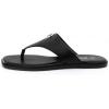 Rihero Women’s Flip Flops Square Toe Thong Flat Sandals Summer Comfortable Slip On Beach Slide Sandals(Black)