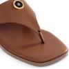 Rihero Women’s Flip Flops Square Toe Thong Flat Sandals Summer Comfortable Slip On Beach Slide Sandals(Mocha)