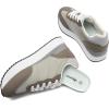 Rihero Women’s Platform Sneakers Casual Lace Up Non Slip Tennis Walking Shoes Comfortable Lightweight Chunky Fashion Sneakers(Grey/Silver)