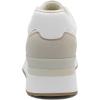 Rihero Women’s Platform Sneakers Casual Lace Up Non Slip Tennis Walking Shoes Comfortable Lightweight Chunky Fashion Sneakers(White/Grey)