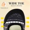 Rihero Womens Slippers Wide Width Diabetic Shoes Edema House Barefoot Walking Shoes Adjustable Indoor Outdoor Slippers(Bohemian)