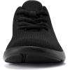 Rihero Womens Walking Shoes Athletic Tennis Running Shoes Non Slip Lightweight Gym Casual Sneakers(Black)