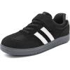 Rihero Boys Girls Sneakers Kids Cute School Uniform Shoes Slip on Walking Sneakers for Toddler/Little Kid/Big Kid(Black)