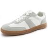 imageRihero Mens Fashion Sneakers Comfortable Tennis Walking Shoes LaceUp Non Slip Casual SneakersWhite