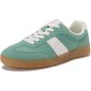 Rihero Women’s Fashion Sneakers Comfortable Walking Shoes Casual Lace-Up Non Slip Sneakers(Light Green)