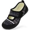 Rihero Womens Slippers Wide Width Diabetic Shoes Edema House Barefoot Walking Shoes Adjustable Indoor Outdoor Slippers(Bohemian)