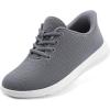 Rihero Womens Walking Shoes Athletic Tennis Running Shoes Non Slip Lightweight Gym Casual Sneakers(Grey)