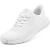 Rihero Womens Walking Shoes Athletic Tennis Running Shoes Non Slip Lightweight Gym Casual Sneakers(White)