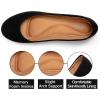 katliu Women Comfort Flats Round Toe Ballet Flats Slip on Walking Flat Shoes(Black)