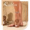 katliu Women’s Flat Sandals Flip Flop Sandals Comfortable Dressy Thong Sandals(Brown)