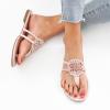 katliu Women’s Flat Sandals Flip Flop Sandals Comfortable Dressy Thong Sandals(Pink)