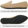 katliu Women’s Flats Knit Comfort Pointed Toe Ballet Flats Shoes Casual Slip On Shoes(Apricot)