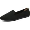 katliu Women’s Flats Knit Comfort Pointed Toe Ballet Flats Shoes Casual Slip On Shoes(Black)