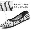 katliu Women’s Flats Knit Comfort Pointed Toe Ballet Flats Shoes Casual Slip On Shoes(Dark Grey)