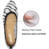 katliu Women’s Flats Knit Comfort Pointed Toe Ballet Flats Shoes Casual Slip On Shoes(Dark Grey)