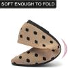 katliu Women’s Flats Knit Comfort Pointed Toe Ballet Flats Shoes Casual Slip On Shoes(Tan)