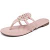katliu Women’s Flat Sandals Flip Flop Sandals Comfortable Dressy Thong Sandals(Pink)