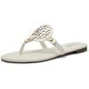 katliu Women’s Flat Sandals Flip Flop Sandals Comfortable Dressy Thong Sandals(White)