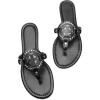 katliu Women’s Flat Sandals Flip Flop Thong Sandals Cute Dressy Sandals(Black)