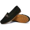 katliu Women’s Loafers Comfortable Slip On Flat Shoes Suede Moccasin Slippers Black