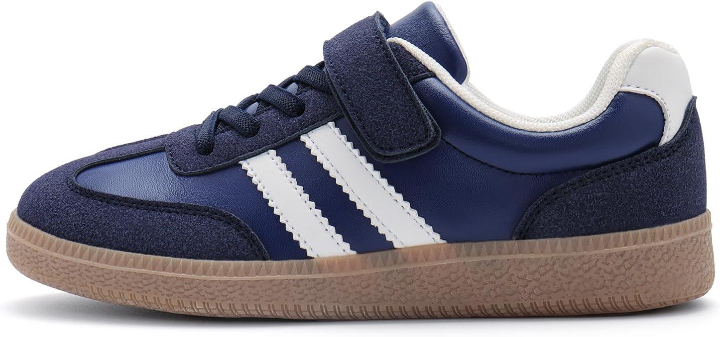 imageRihero Girls Sneakers Kids Cute School Uniform Shoes Slip on Walking Sneakers for Little KidBig KidNavy