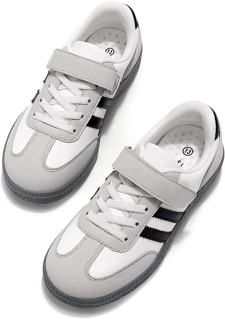 imageRihero Girls Sneakers Kids Cute School Uniform Shoes Slip on Walking Sneakers for Little KidBig KidWhite