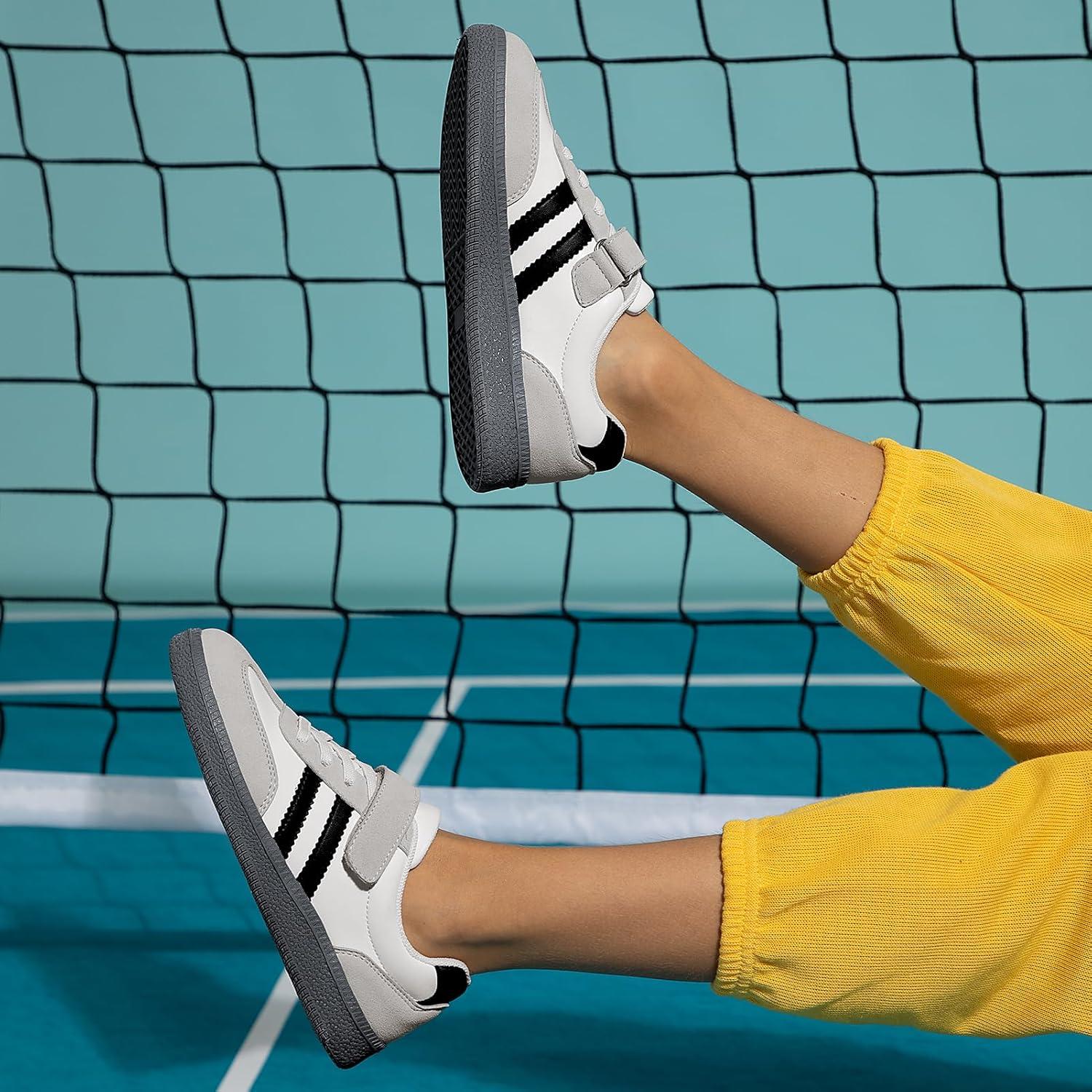 imageRihero Girls Sneakers Kids Cute School Uniform Shoes Slip on Walking Sneakers for Little KidBig KidWhite