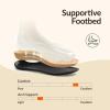 Rihero Women’s Orthopedic Arch Support Sandals Orthotic Comfortable Casual Flat Sandals for Summer Beach Walking(Black)