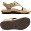 Rihero Women’s Orthopedic Arch Support Sandals Orthotic Comfortable Casual Flat Sandals for Summer Beach Walking(Nude)