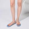 katliu Women’s Flip Flops Sandals, Casual Beach Flat Sandals, Cushioned Memory Foam Thong Sandals(Sky Blue)