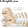 katliu Women’s Gladiator Sandal Strappy Flat Sandals Two Ankle Buckle(White)