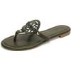 katliu Women’s Flat Sandals Flip Flop Sandals Comfortable Dressy Thong Sandals(Green)
