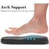 katliu Women’s Comfort Flat Sandals Double Buckle Adjustable Slide Sandals Casual Summer Sandals with Arch Support(Black)