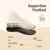 Rihero Orthopedic Arch Support Sandals for Women Comfortable Walking Casual Adjustable Orthotic Flat Sandals(Nude)