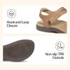 Rihero Orthopedic Sandals for Women Arch Support Comfortable Flat Sandals with Adjustable Strap for Summer Beach Walking(Natural)