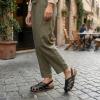 Rihero Closed Toe Sandals Women Comfortable Arch Support Fisherman Walking Sandals with Adjustable Strap(Black)