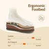Rihero Women’s Orthopedic Arch Support Sandals Comfortable Orthotic Flip Flops Slip On Walking Casual Thong Flat Sandals(Brown)