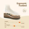 Rihero Women’s Orthopedic Arch Support Sandals Comfortable Orthotic Flip Flops Slip On Walking Casual Thong Flat Sandals(Tan)