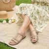 Rihero Women’s Orthopedic Arch Support Sandals Orthotic Comfortable Walking Casual Adjustable Summer Beach Flat Sandals(Nude)