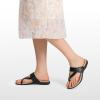 Rihero Women’s Orthopedic Sandals with Arch Support Orthotic Flip Flops Slip On Comfortable Walking Summer Thong Flat Sandals(Black)