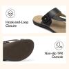 Rihero Women’s Orthopedic Sandals with Arch Support Orthotic Flip Flops Slip On Comfortable Walking Summer Thong Flat Sandals(Black)