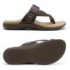 Rihero Women’s Orthopedic Sandals with Arch Support Orthotic Flip Flops Slip On Comfortable Walking Summer Thong Flat Sandals(Mocha)