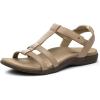 Rihero Women’s Orthopedic Arch Support Sandals Orthotic Comfortable Walking Casual Adjustable Summer Beach Flat Sandals(Nude)