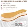 katliu Women’s Memory Foam Flip Flops Sandals, Beach Flat Sandals, Comfortable Cushioned Thong Sandals(Brown)