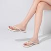 katliu Women’s Memory Foam Flip Flops Sandals, Beach Flat Sandals, Comfortable Cushioned Thong Sandals(White)