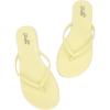 katliu Women’s Memory Foam Flip Flops Sandals, Beach Flat Sandals, Comfortable Cushioned Thong Sandals(Yellow)