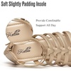 katliu Women’s Gladiator Sandal Strappy Flat Sandals Two Ankle Buckle(Gold)